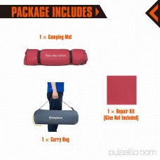 KingCamp Camping Self-Inflating Pad,Sleeping Mat with Attached Inflatable Pillow,Water Repellent Coating, Quick Flow ABS Value, Firm Ultralight Comfortable for Outdoor 566325981